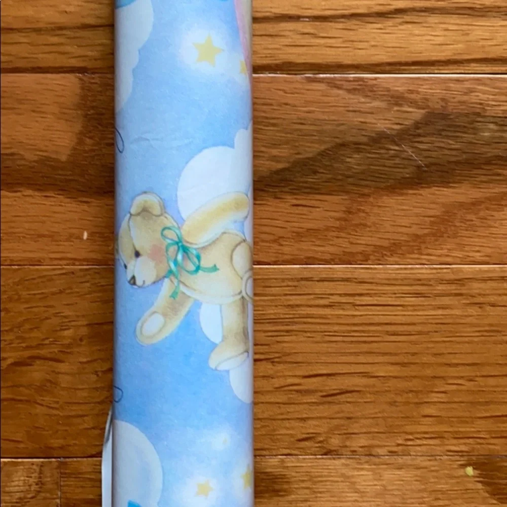 Vintage Baby Shower Baby Boy Wrapping Paper